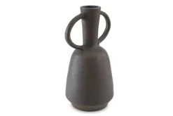 Aadeen Small Vase In Distressed Brown