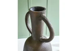 Aadeen Small Vase In Distressed Brown