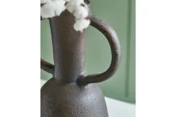 Aadeen Small Vase In Distressed Brown