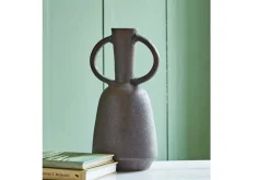 Aadeen Small Vase In Distressed Brown