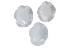 Abella Ceramic Wall Art In Blue, Set Of 3