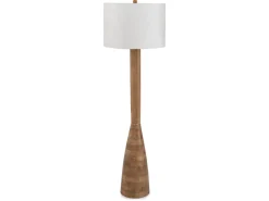 Ailsa Floor Lamp In Natural Brown