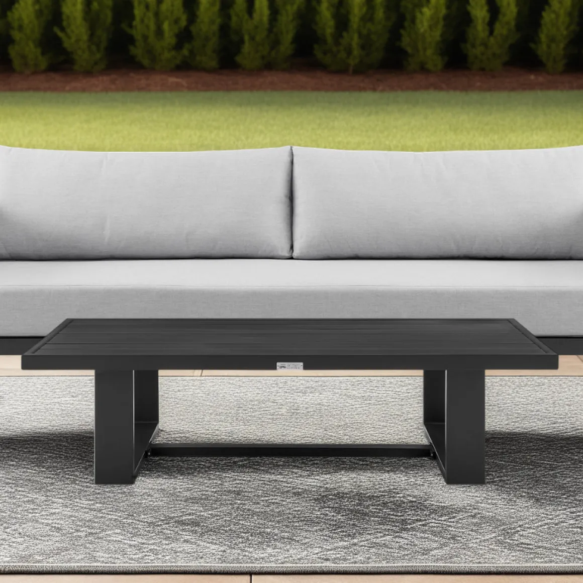 Alegria Outdoor Coffee Table In Black