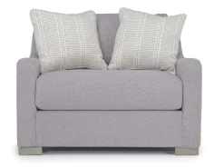 Alice Chair In Bellevue Platinum, Down