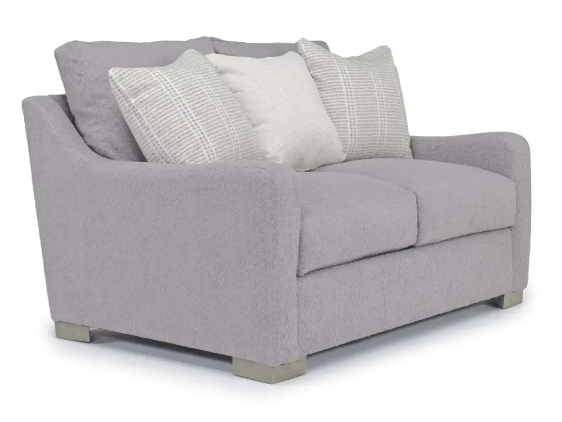 Alice Sofa & Loveseat In Bellevue Platinum
