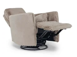 Alpaca Swivel Gliding Recliner In Badgley Hemp