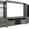 Altamonte 4 Piece Entertainment Center In Gray, 70 Inch