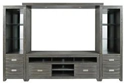 Altamonte 4 Piece Entertainment Center In Gray, 70 Inch