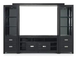 Altamonte 4 Piece Entertainment Center In Gray, 70 Inch