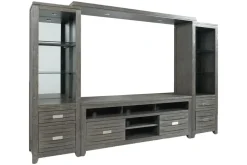 Altamonte 4 Piece Entertainment Center In Gray, 70 Inch