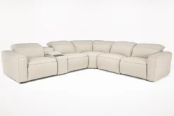 Amara 6 Piece 2 Power Sectional In Tasmin Granite