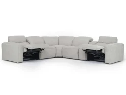 Amara 6 Piece 2 Power Sectional In Tasmin Granite