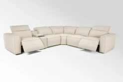 Amara 6 Piece 2 Power Sectional In Tasmin Granite