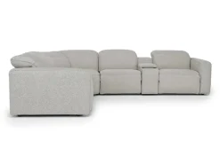 Amara 6 Piece 2 Power Sectional In Tasmin Granite