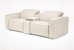 Amara 2 Power Console Loveseat In Tasmin Granite