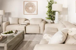 Amara 2 Power Console Loveseat In Tasmin Granite