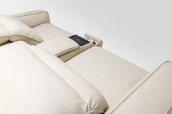 Amara 2 Power Console Loveseat In Tasmin Granite