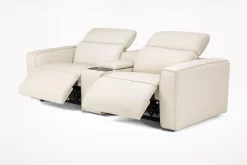 Amara 2 Power Console Loveseat In Tasmin Granite