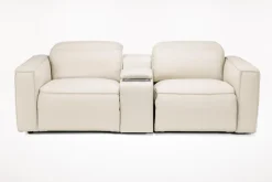 Amara 2 Power Console Loveseat In Tasmin Granite