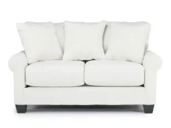 Amelia Crypton Performance Loveseat In Nomad Snow, Down