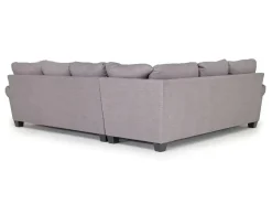 Amelia Crypton Performance Tux Sofa Sectional In Nomad Slate, Left Facing