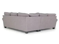Amelia Crypton Performance Tux Loveseat Sectional In Nomad Slate, Left Facing
