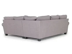 Amelia Crypton Performance Tux Loveseat Sectional In Nomad Slate, Left Facing