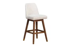 Amelia Swivel Bar Height Stool In Beige