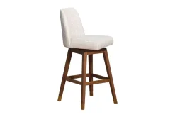 Amelia Swivel Bar Height Stool In Beige