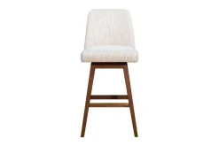 Amelia Swivel Bar Height Stool In Beige