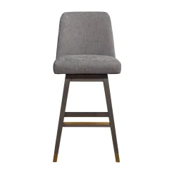 Amelia Swivel Barstool In Mocha
