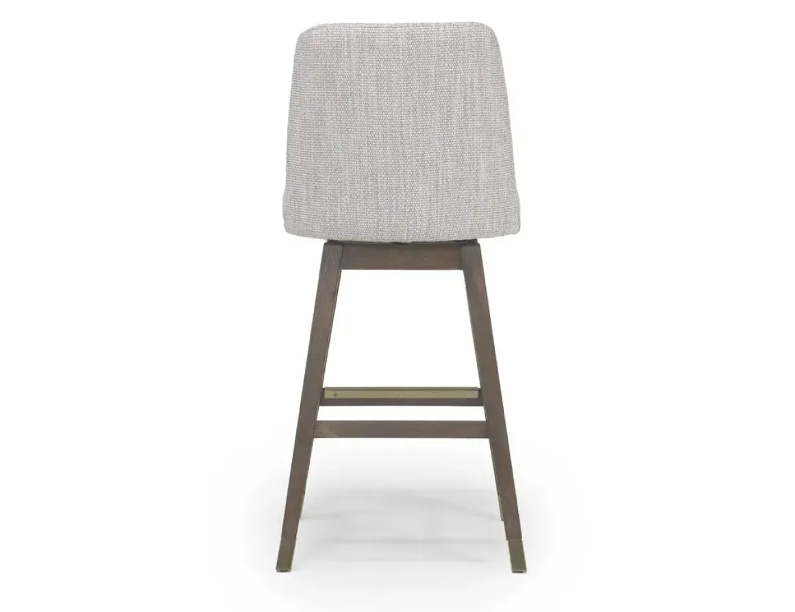 Amelia Swivel Counter Height Stool In Mocha