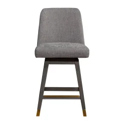 Amelia Swivel Counter Height Stool In Mocha