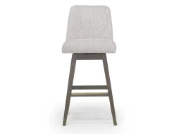 Amelia Swivel Counter Height Stool In Mocha