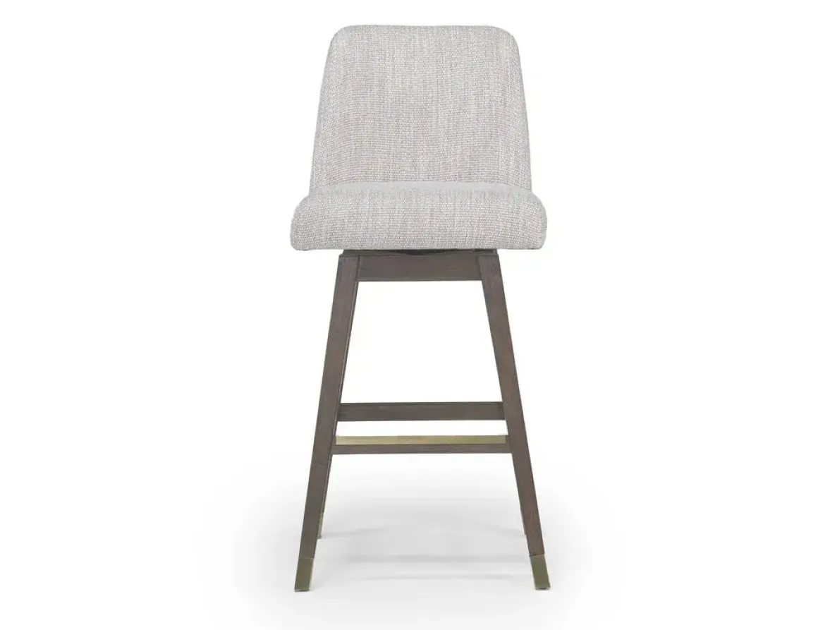 Amelia Swivel Counter Height Stool In Mocha