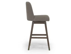 Amelia Swivel Counter Height Stool In Mocha