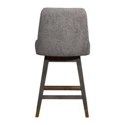 Amelia Swivel Counter Height Stool In Mocha