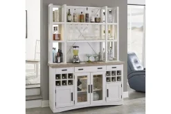 Americana Buffet & Hutch In Cotton