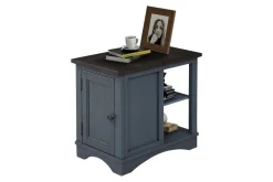 Americana Chairside Table In Blue