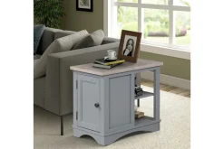 Americana Chairside Table In Blue
