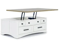 Americana Lift Top Coffee Table In White
