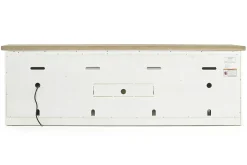 Americana Media Console In Gray, 63 Inch