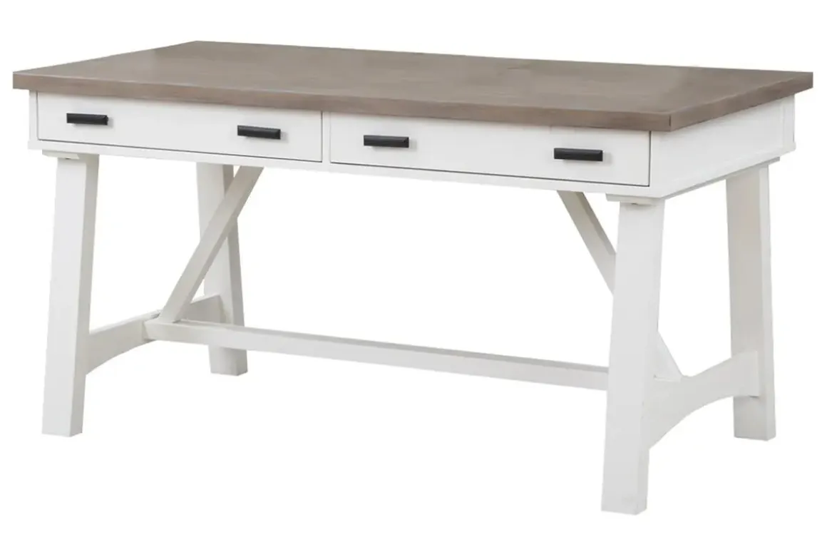Americana Office Desk In Blue, 60 Inch