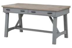 Americana Office Desk In Blue, 60 Inch