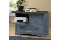 Americana Power File Cabinet In Gray