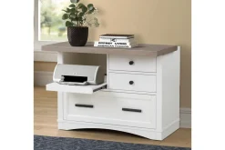 Americana Power File Cabinet In Gray