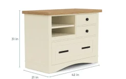 Americana Power File Cabinet In Gray