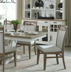 Americana Side Chair In Cotton, Set Of 2