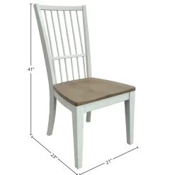 Americana Side Chair In Cotton, Set Of 2