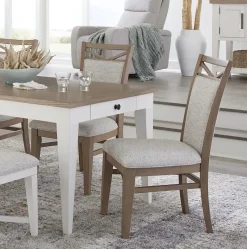 Americana Side Chair In Cotton, Set Of 2